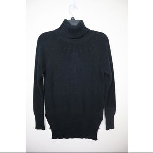 Quinn Oversized Black Turtle Neck Sweater
